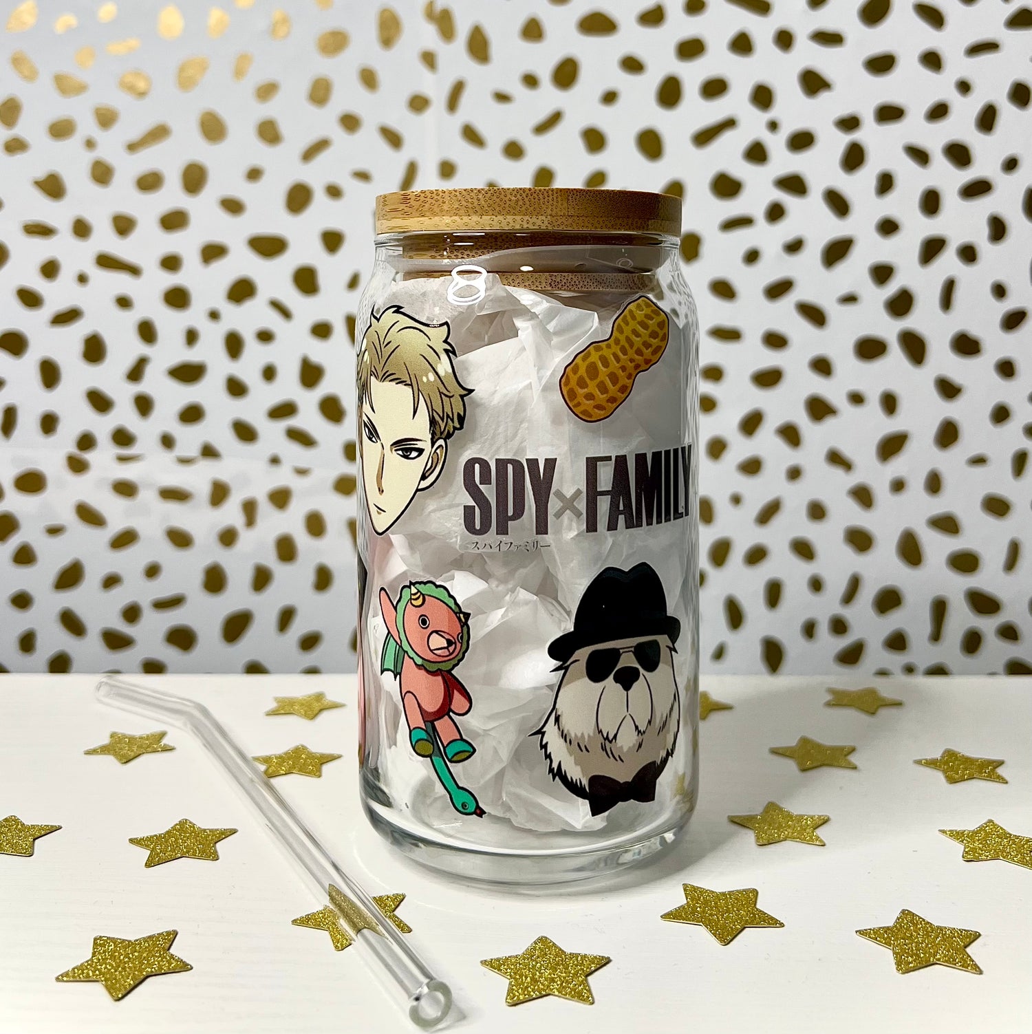 Spy Fam Glass Cup - Dream Creations
